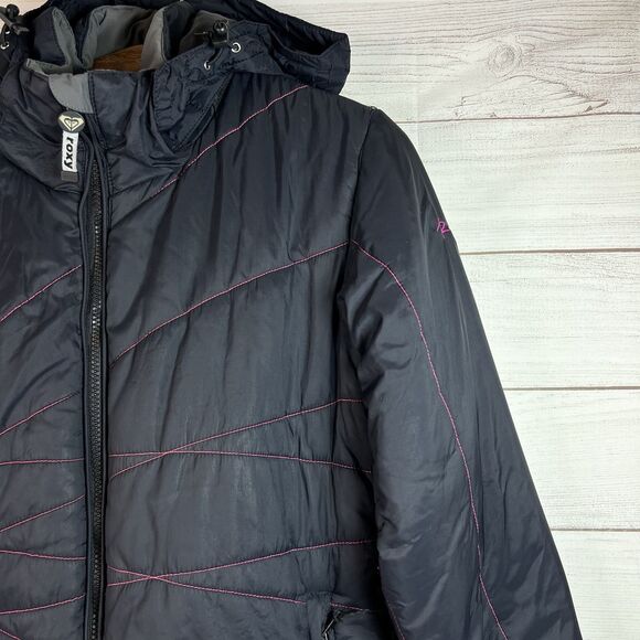 ROXY Y2K Endurance Series Snowboarding Jacket Black Pink Full Zip Women’s Size M - Picture 4 of 11